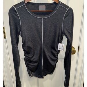 Free People Movement X HATCH Right On Run Layer Small Maternity Tops Gray